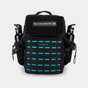 BFA Medium 25L Gym Backpack Black & Aqua