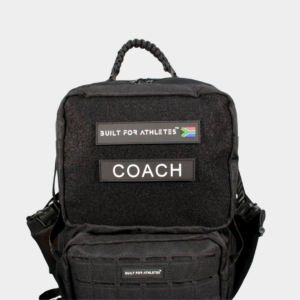 BFA Coach Patch Black Back & White Text