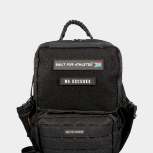 BFA No Excuses Patch Black Back & White Text