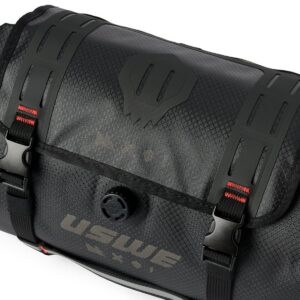 USWE Roll-Top & Holster Handlebar Bag (Black) - Image 3