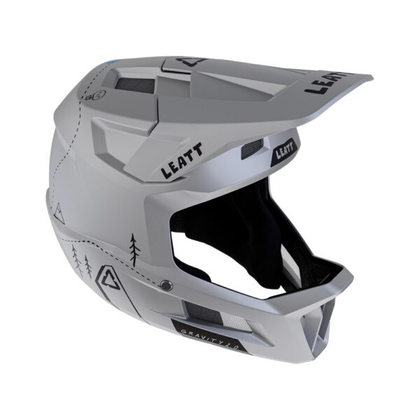 Leatt_2026_HelmetMTB_2.0Gravity_Grey_ISO_1026055550 Leatt MTB Gravity 2.0 Helmet (Grey)