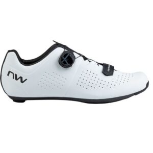 Northwave Storm Carbon Road Shoes (White/Calypso Red)