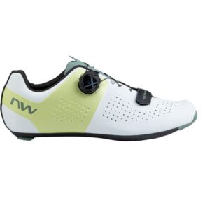 Northwave Storm Carbon Road Shoes (White/Calypso Red)