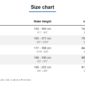 Trek size chart