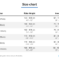 Trek size chart