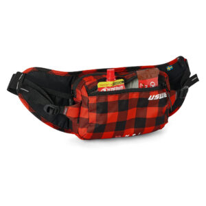 USWE WAIST 2L Hip Pack (Flannel Black/Red) - Image 3