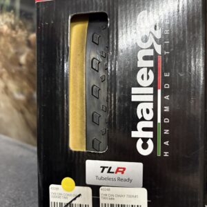 Challenge Getaway handmade TLR gravel tyre 700x45 tan wall in box