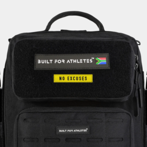 BFA No Excuses Patch Yellow Back & Black Text