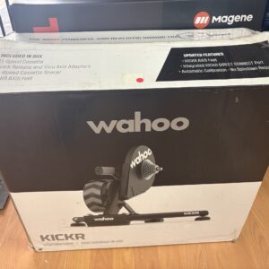 Pre-owned Wahoo KICKR V5 smart trainer in its original box