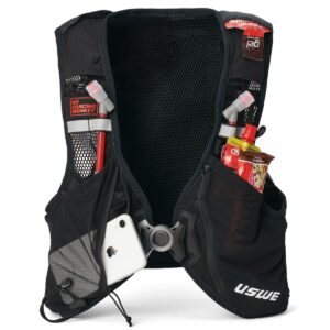 USWE PACE 14L Trail Running Vest (Black/Grey) - Image 3